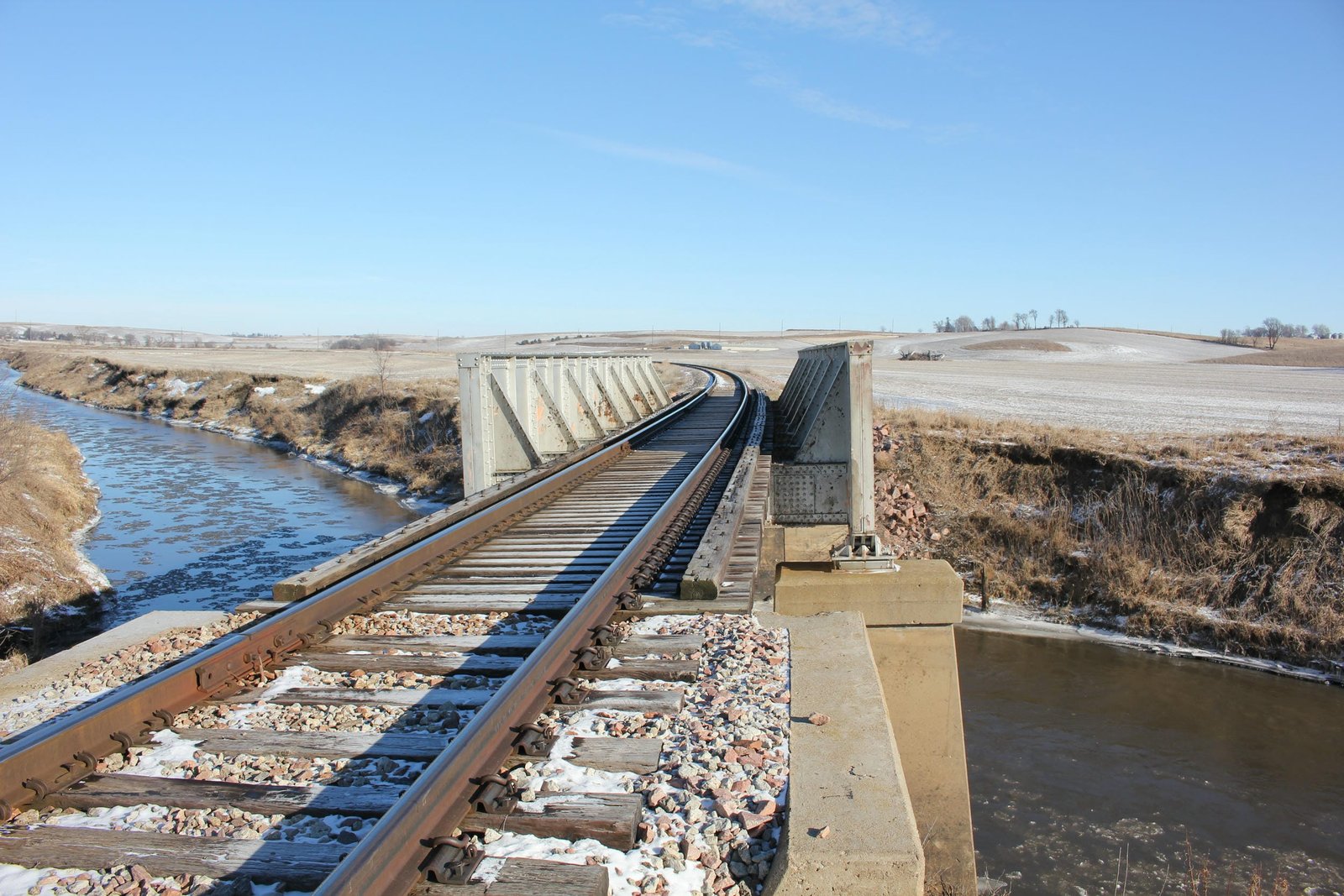 Looking north